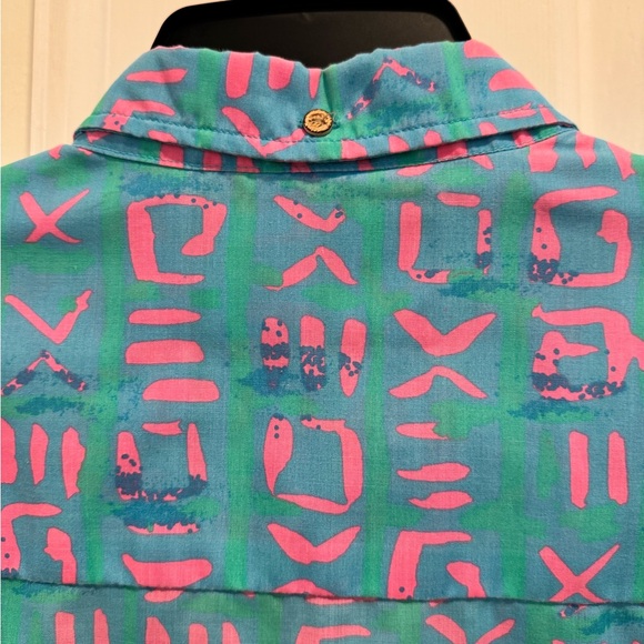 The Nutter Blue and Pink Casual Button Down Shirt - Picture 4 of 4